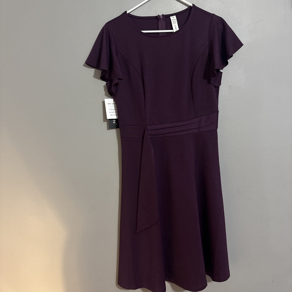 Dark Purple Owin Dress Women Sz Med